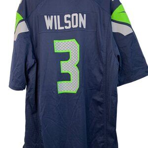 Nike NFL Seahawks Russell Wilson Jersey XL On Field Navy EUC 7717